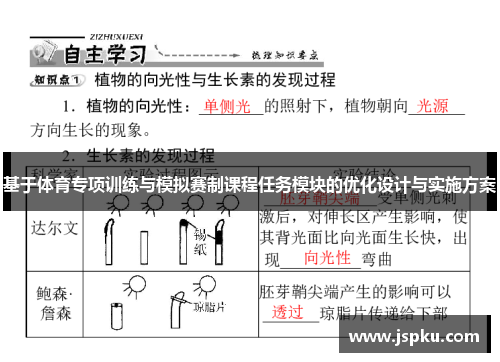 基于体育专项训练与模拟赛制课程任务模块的优化设计与实施方案